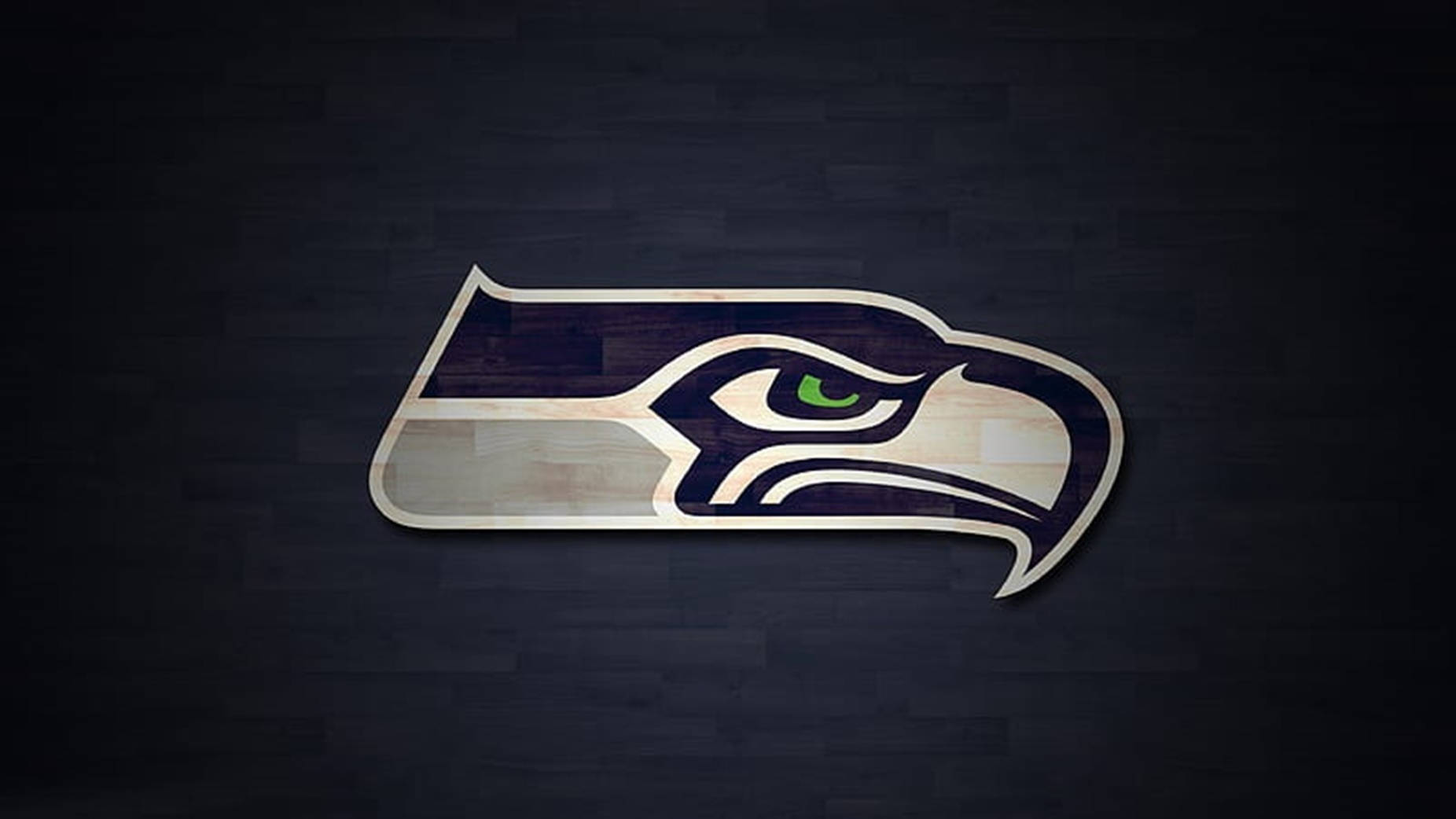 Logotipode Los Seahawks En Negro Fondo de pantalla