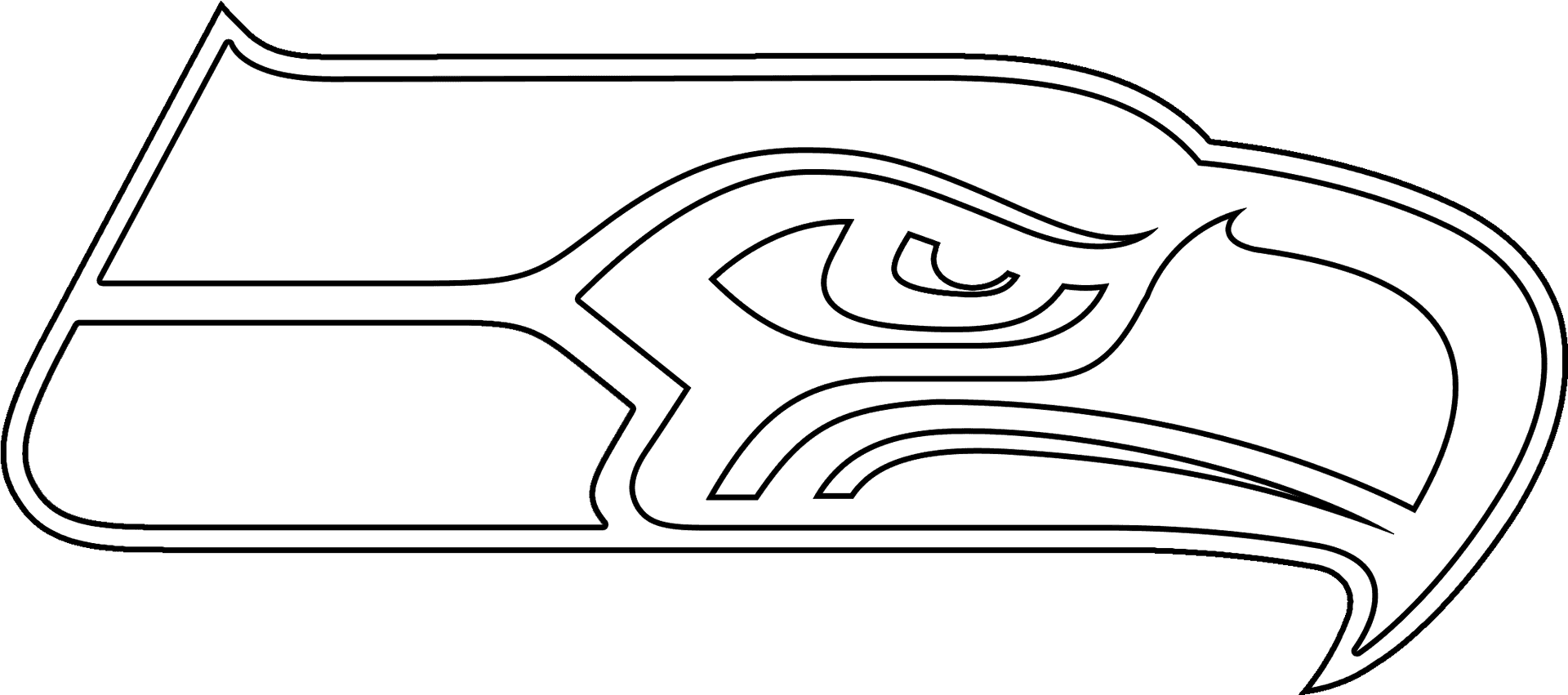 Seahawks Logo Outline PNG