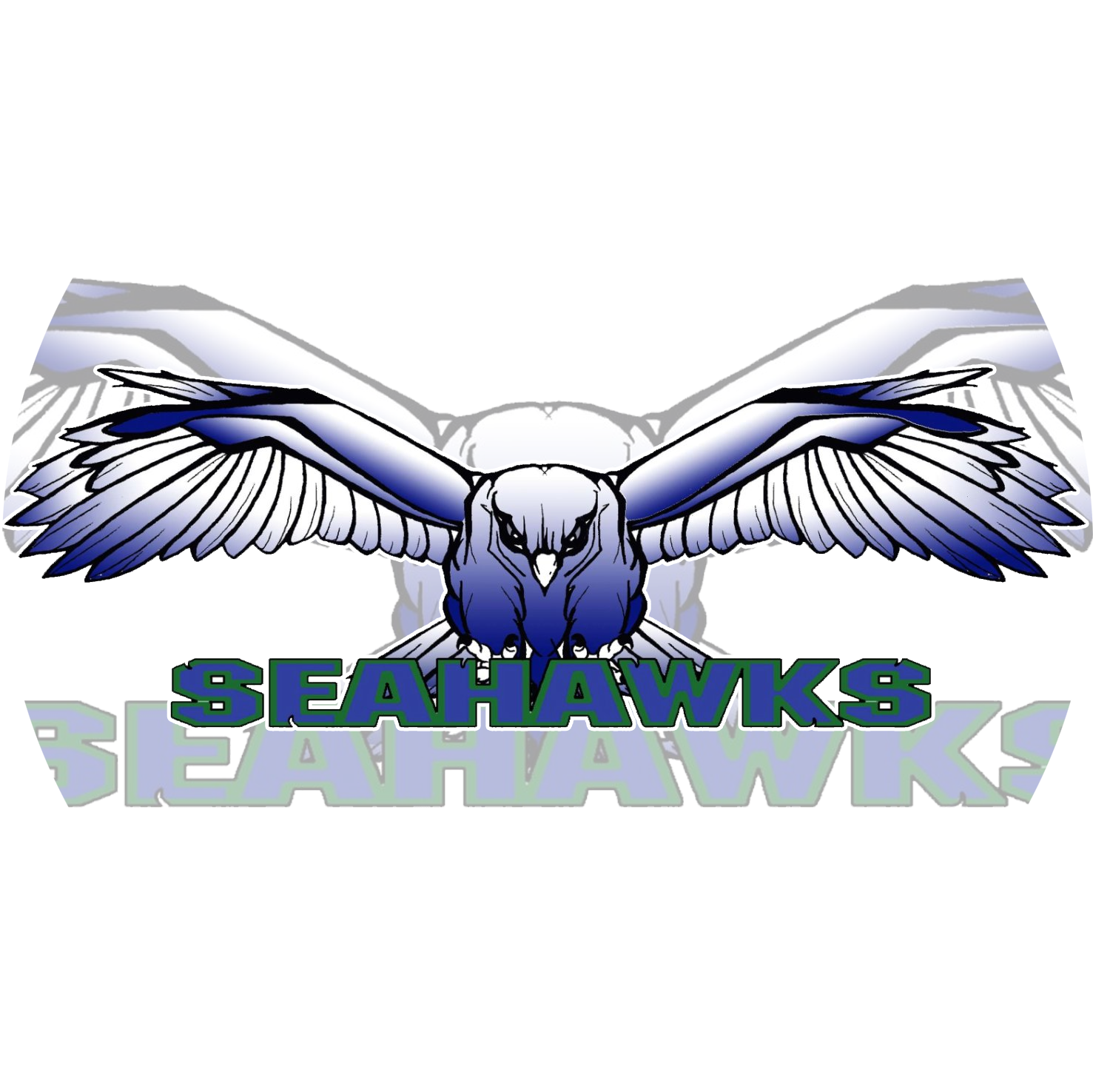 Seahawks Logo Stylized Bird PNG