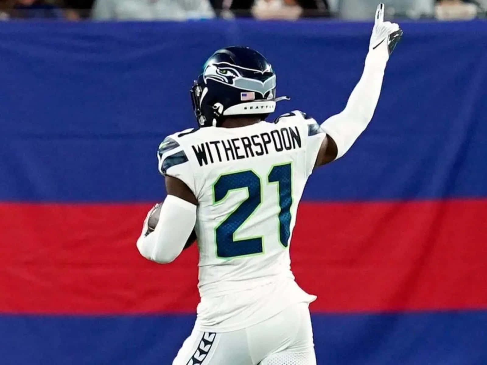 Seahawks Speler Witherspoon 21 Viering Achtergrond