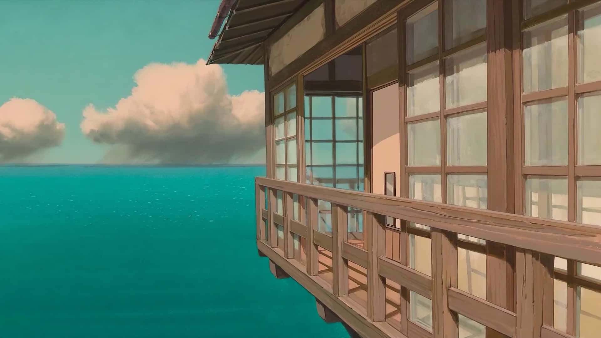 Seahouse In Spirited Away Movie Wallpaper