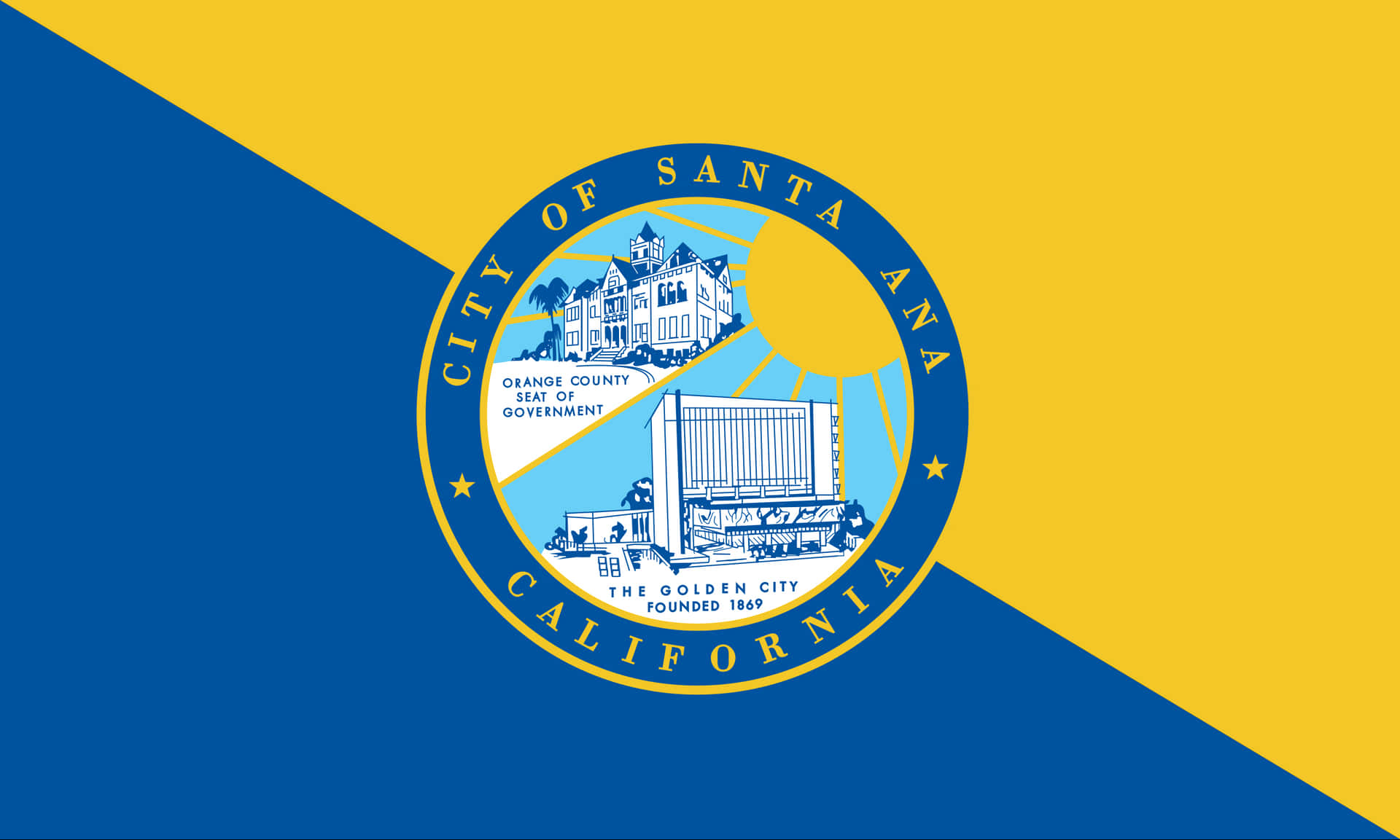 The Seal of the City of Santa Ana Wallpaper