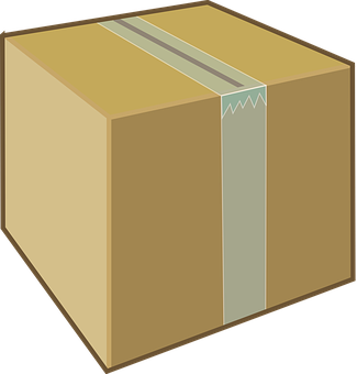 Sealed Cardboard Box Vector PNG