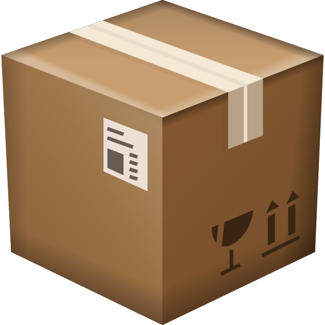 Sealed Shipping Box Icon PNG