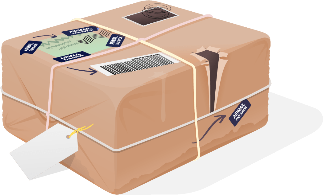 Sealed Shipping Package Illustration PNG