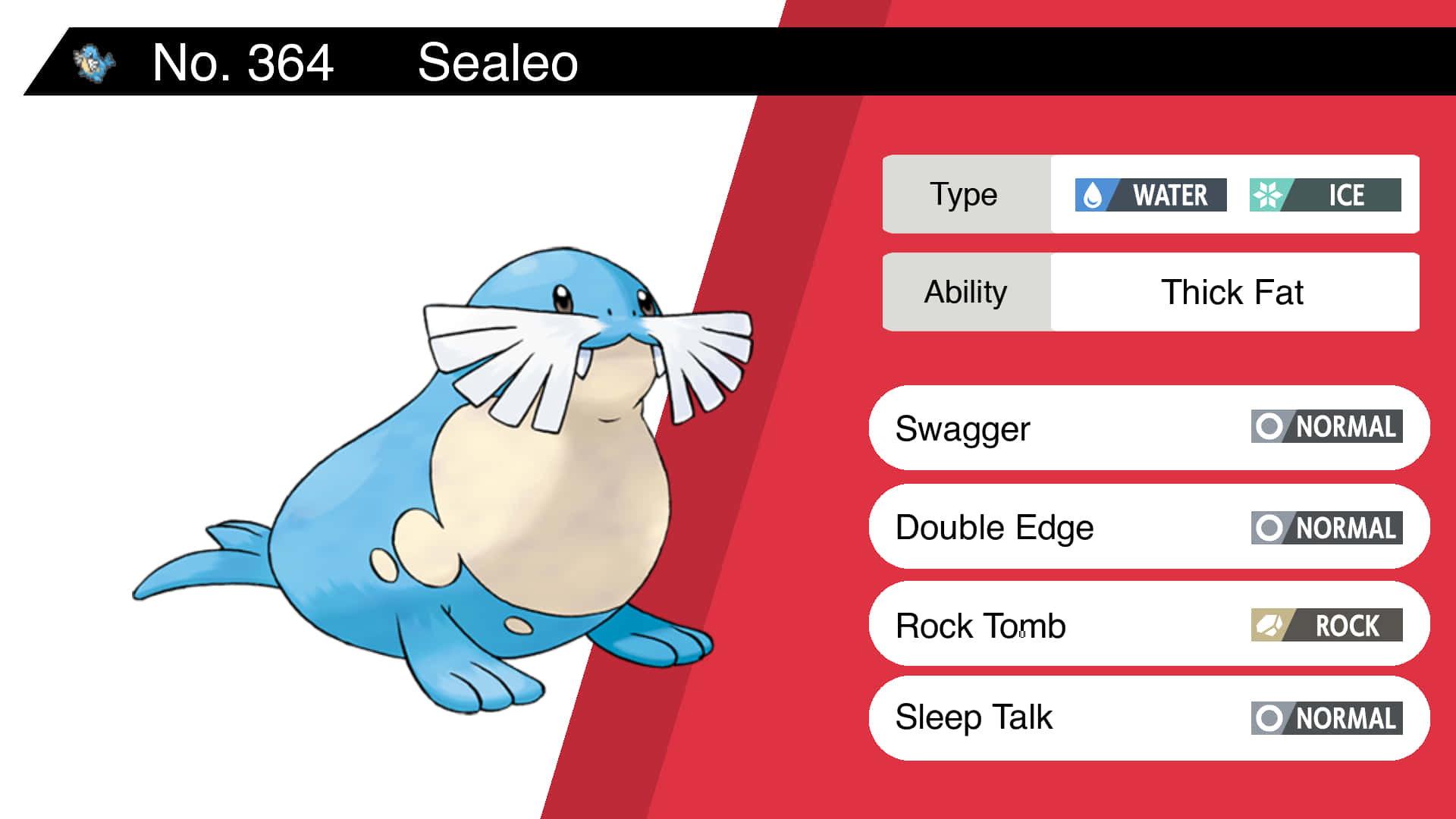 A powerful Sealeo Pokemon demonstrating an attack move. Wallpaper