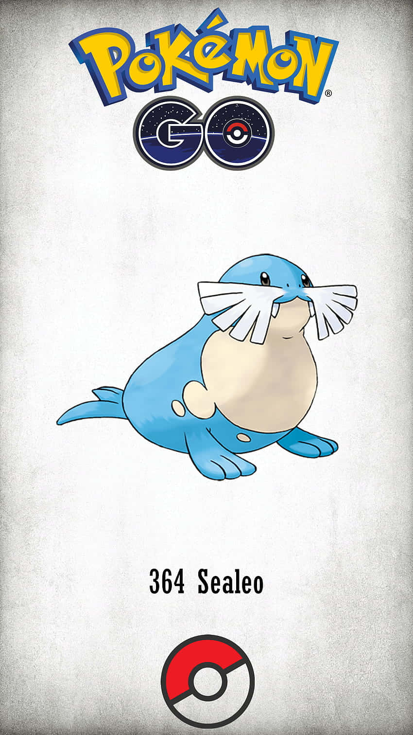 Sealeo,il Pokémon Di Tipo Ghiaccio Che Spezza Il Ghiaccio In Azione. Sfondo