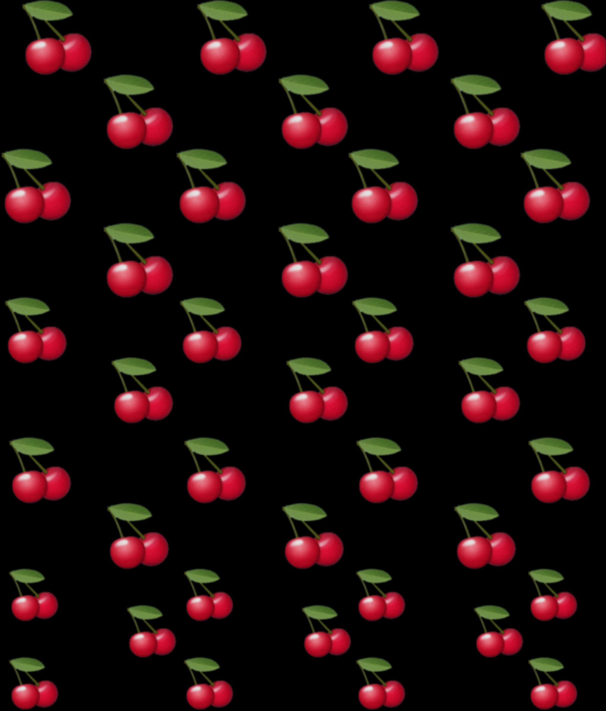 Seamless Cherry Pattern PNG