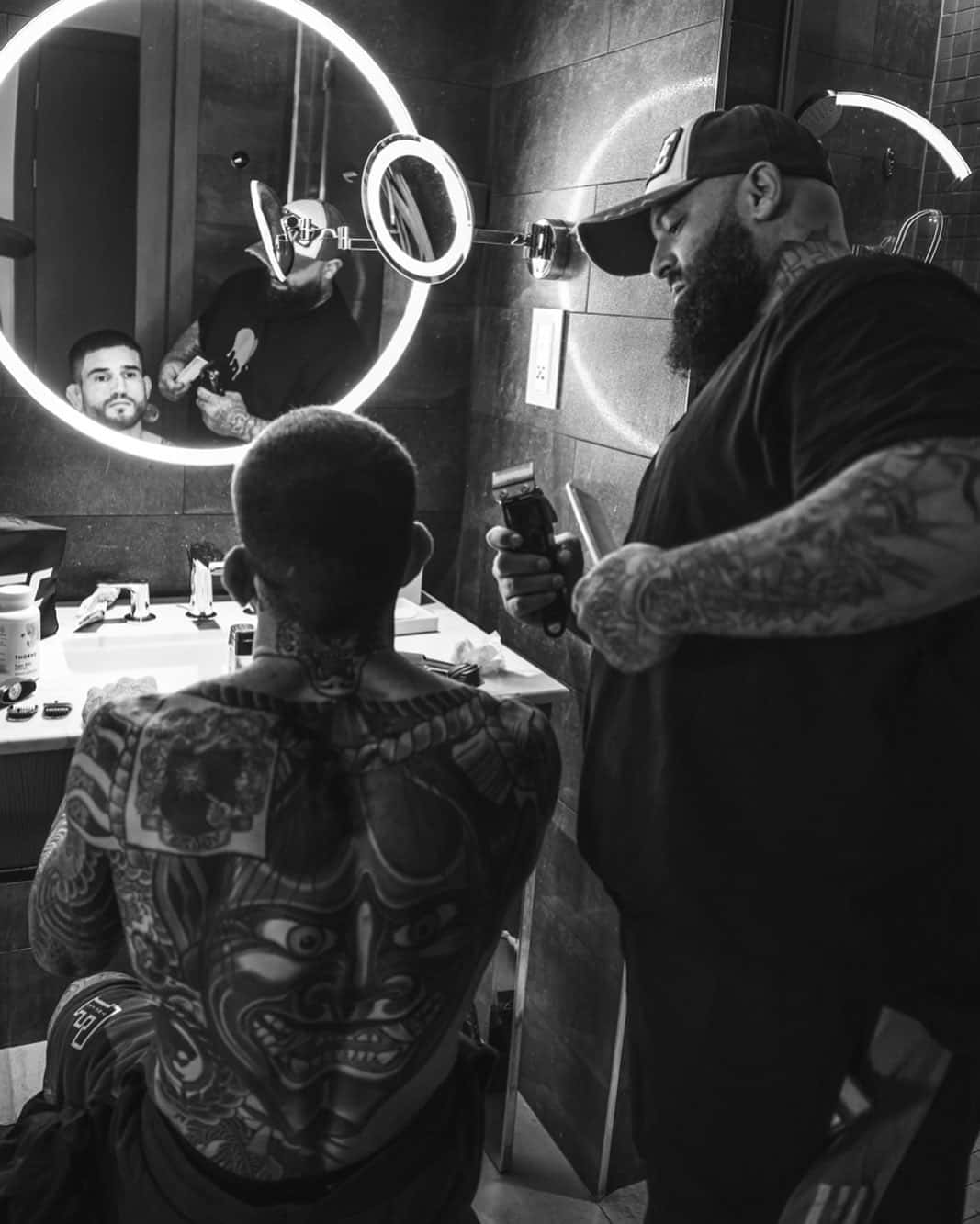 UFC Fighter Sean Brady Getting a Fresh Haircut Wallpaper