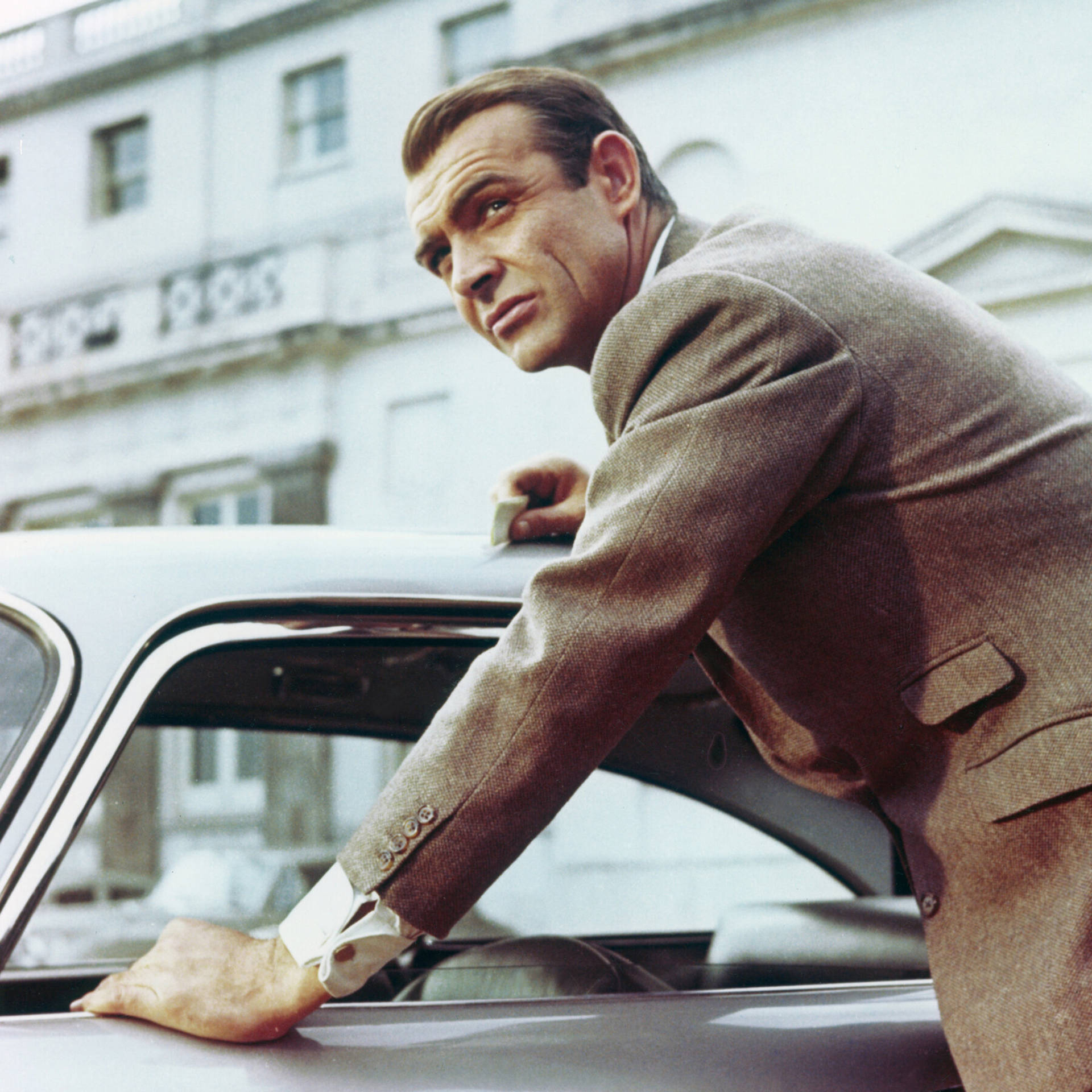 Sean Connery In Goldfinger 1964 Movie Wallpaper