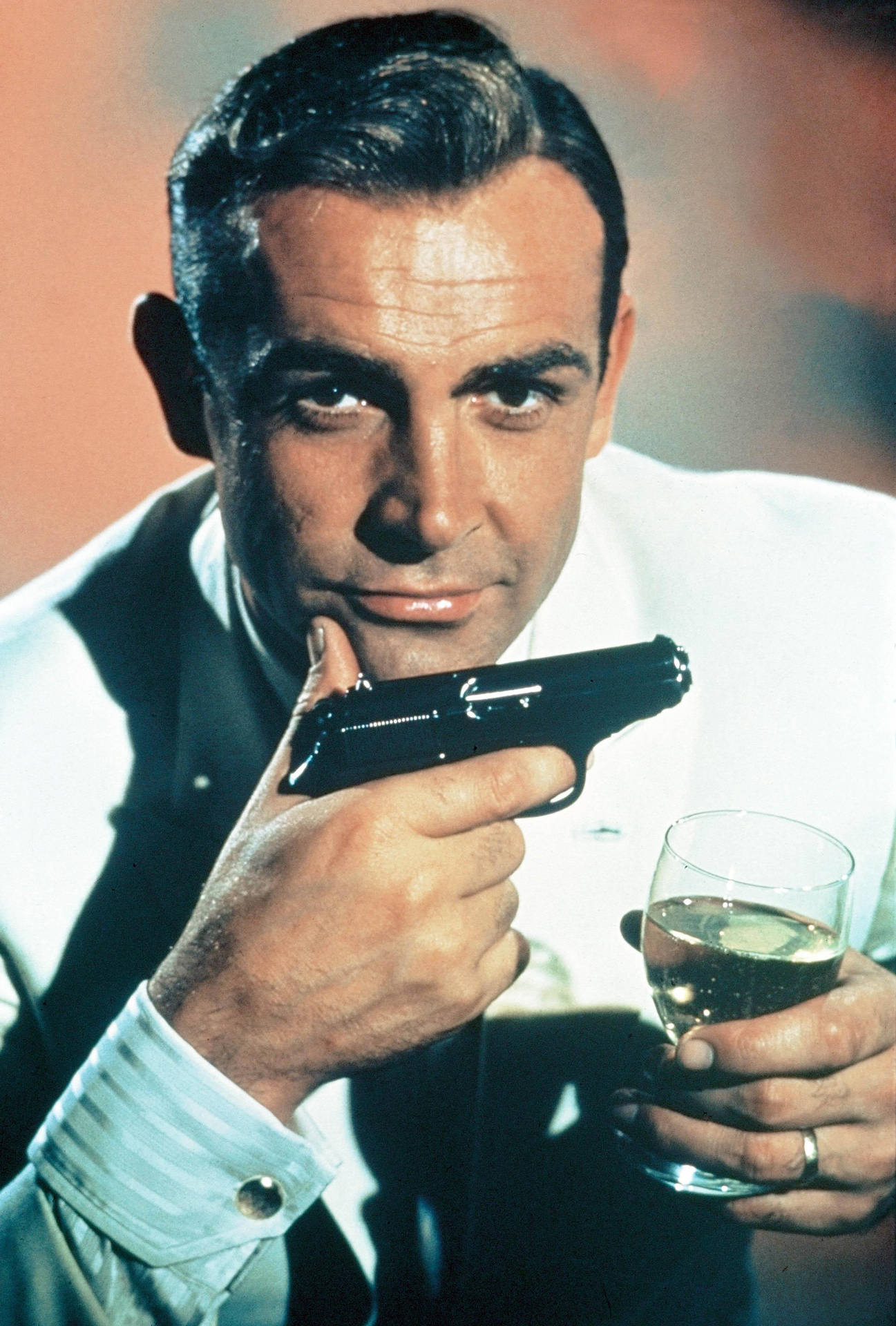 Sean Connery In Goldfinger Wallpaper
