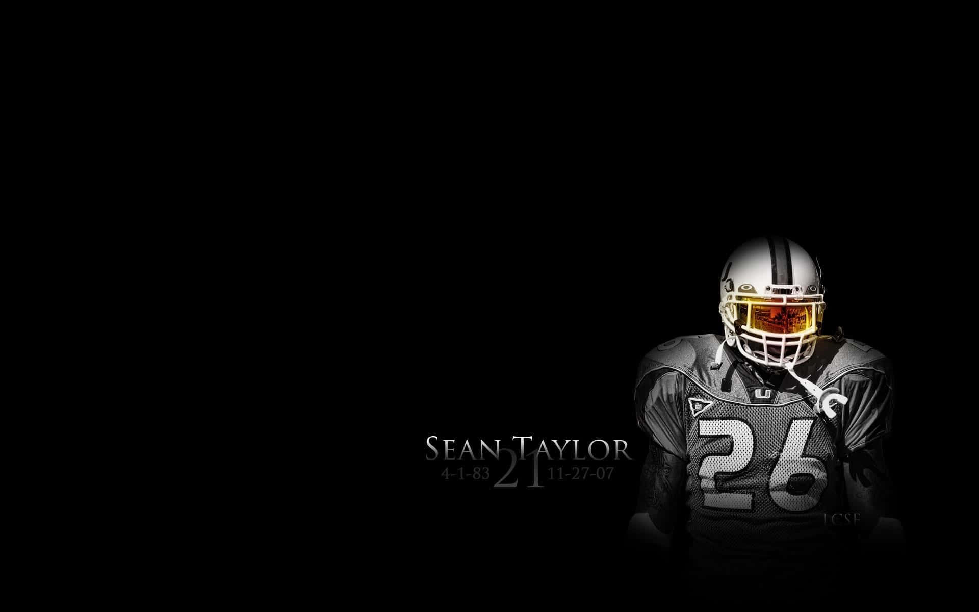 Nflsafety Sean Taylor #21 De Los Washington Redskins. Fondo de pantalla
