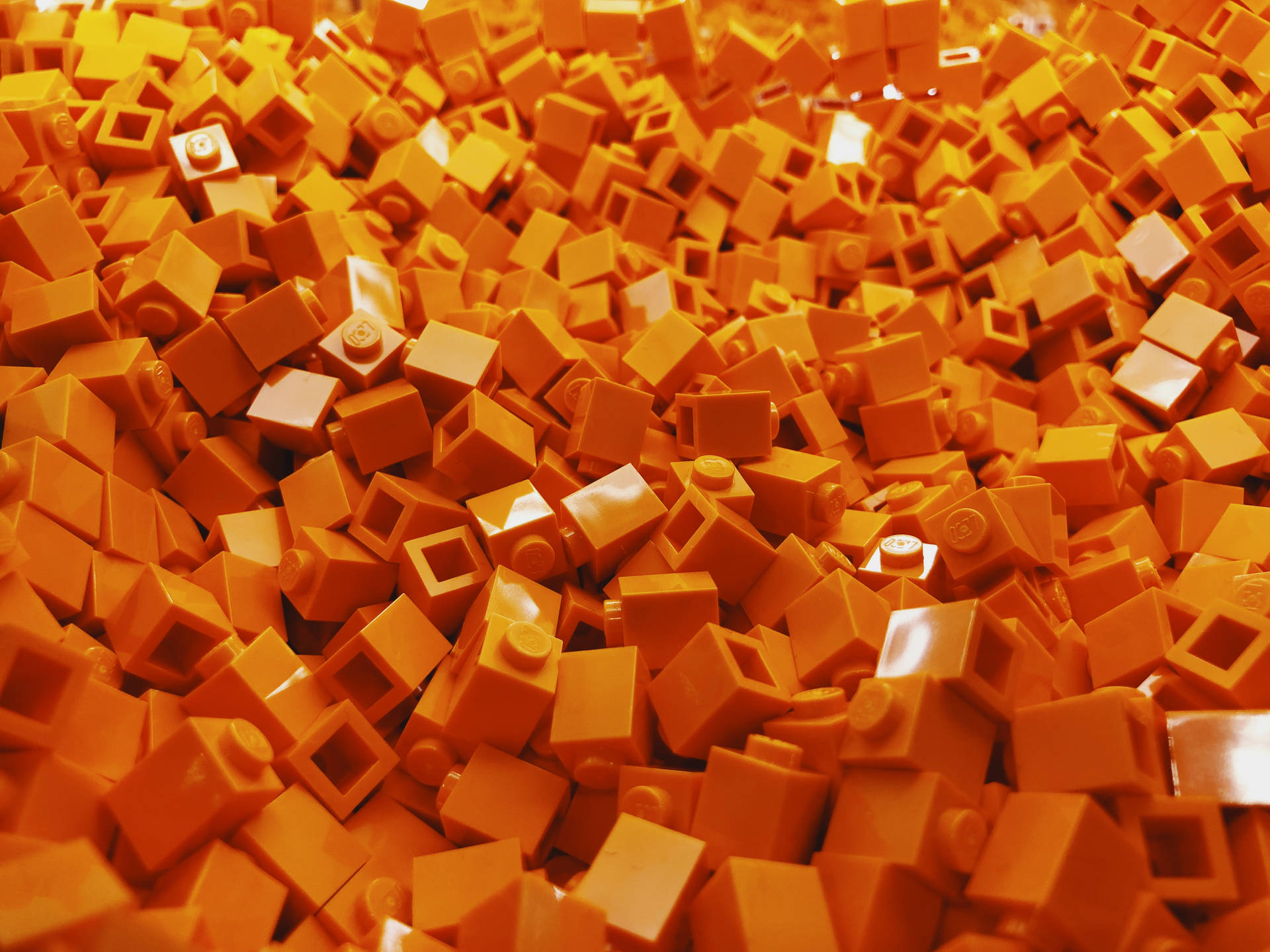 Seaof Orange Lego Bricks SVG