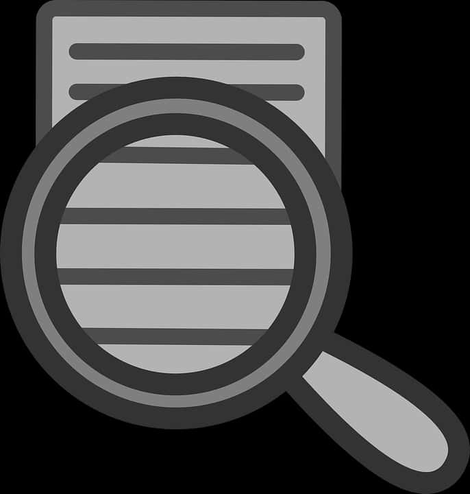 Search Icon Magnifying Glass Document PNG