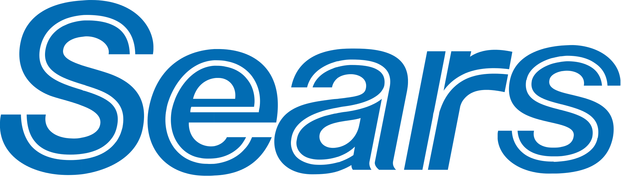 Sears Logo Blue Background PNG