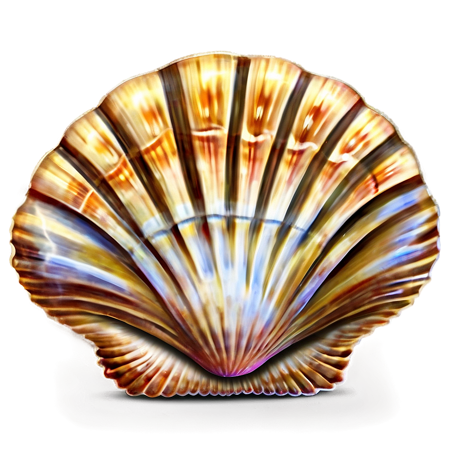 Seashell Scallop Design Png 05242024 PNG