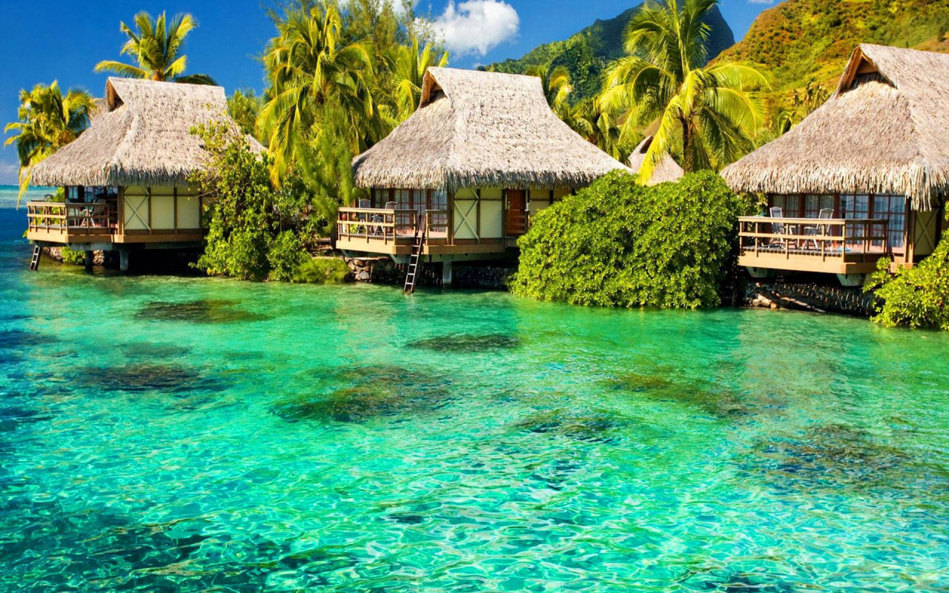 Seaside Cottages In The Philippines Wallpaper