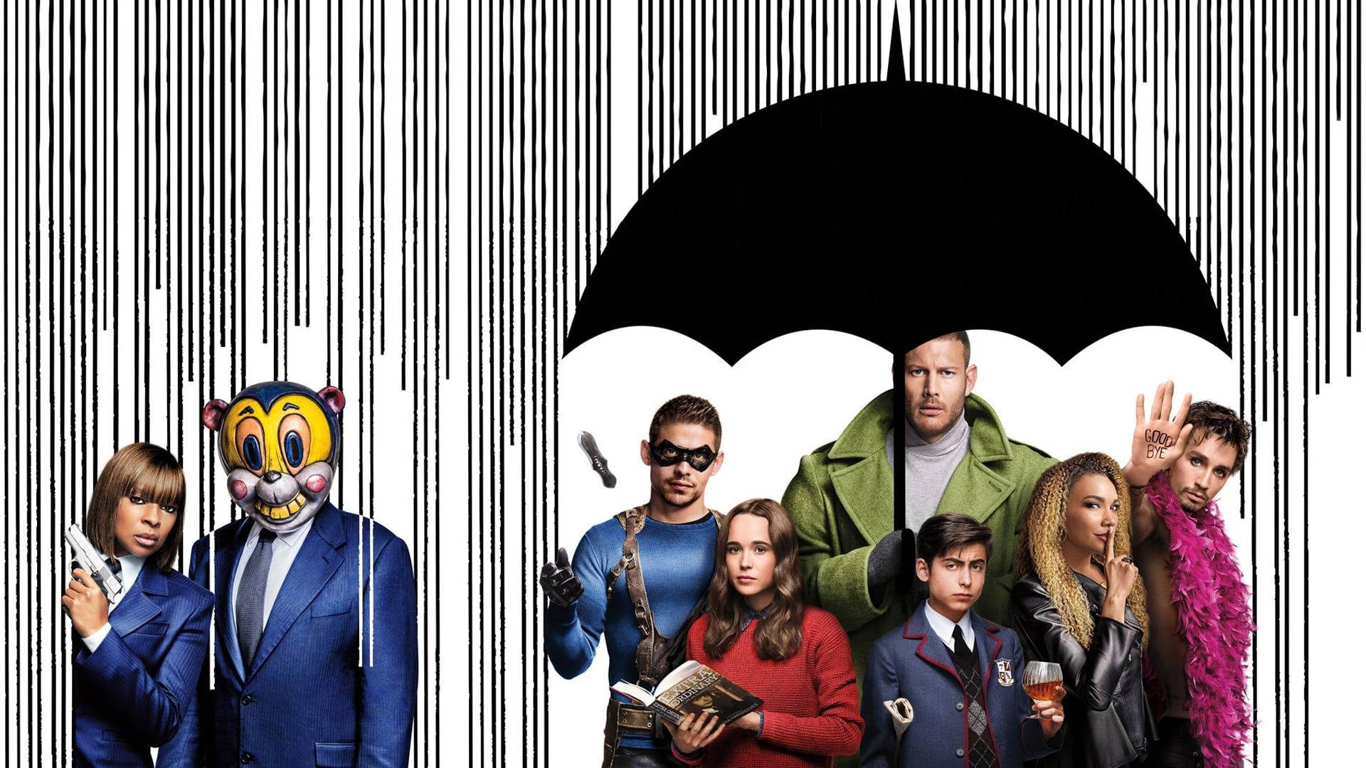 The Umbrella Academy season 1 poster Wallpaper