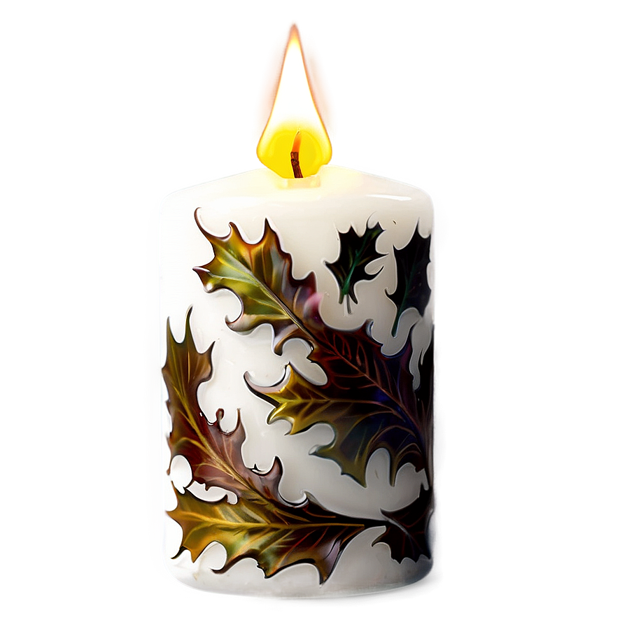 Seasonal Autumn Candle Png 05242024 PNG