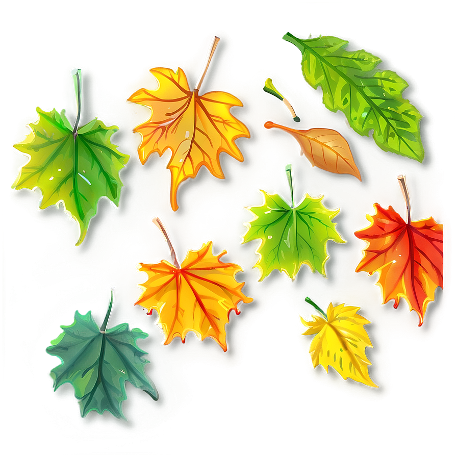 Seasonal Leaves Dropping Png 14 PNG