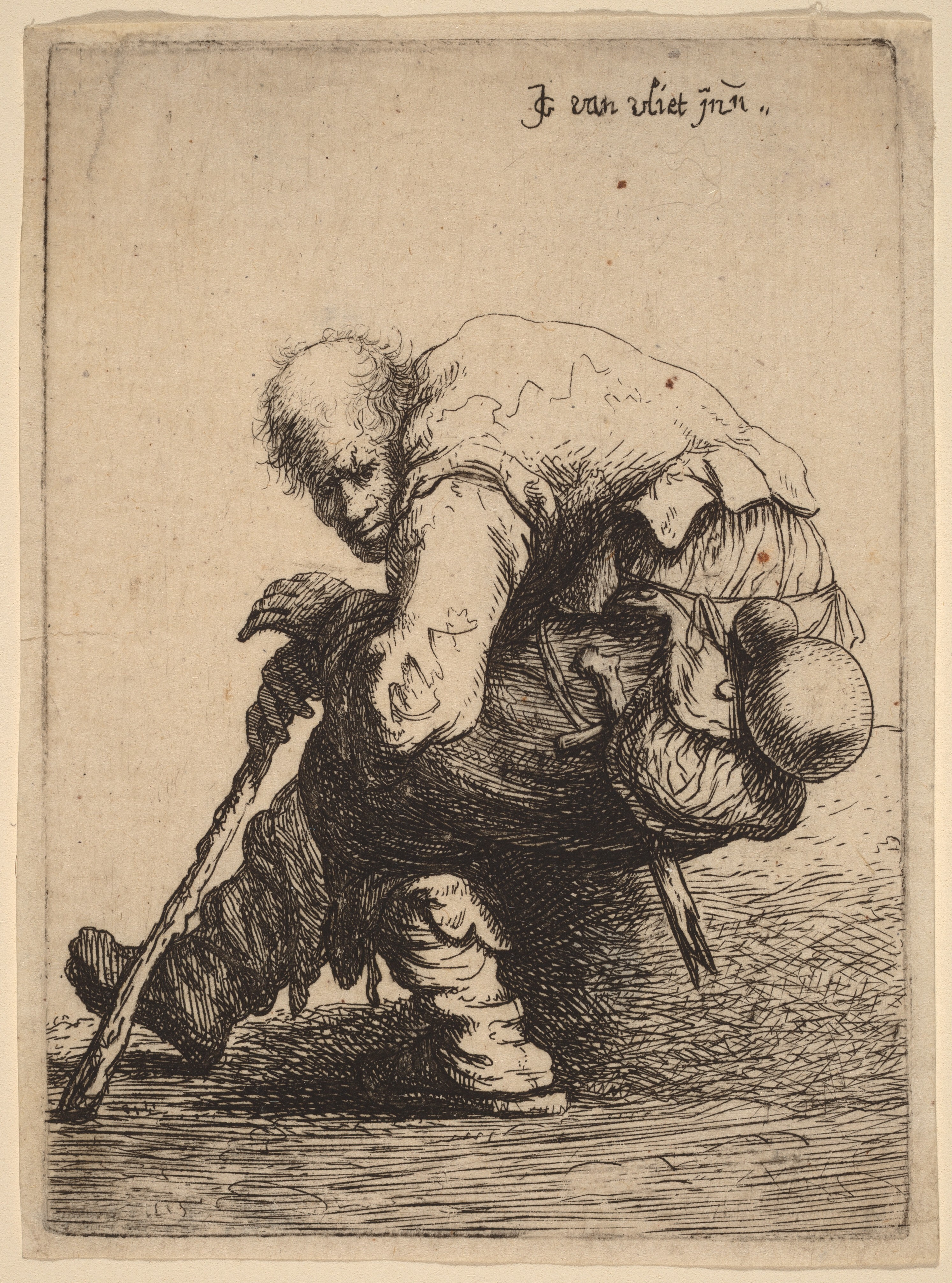 Seated Beggar Wallpaper