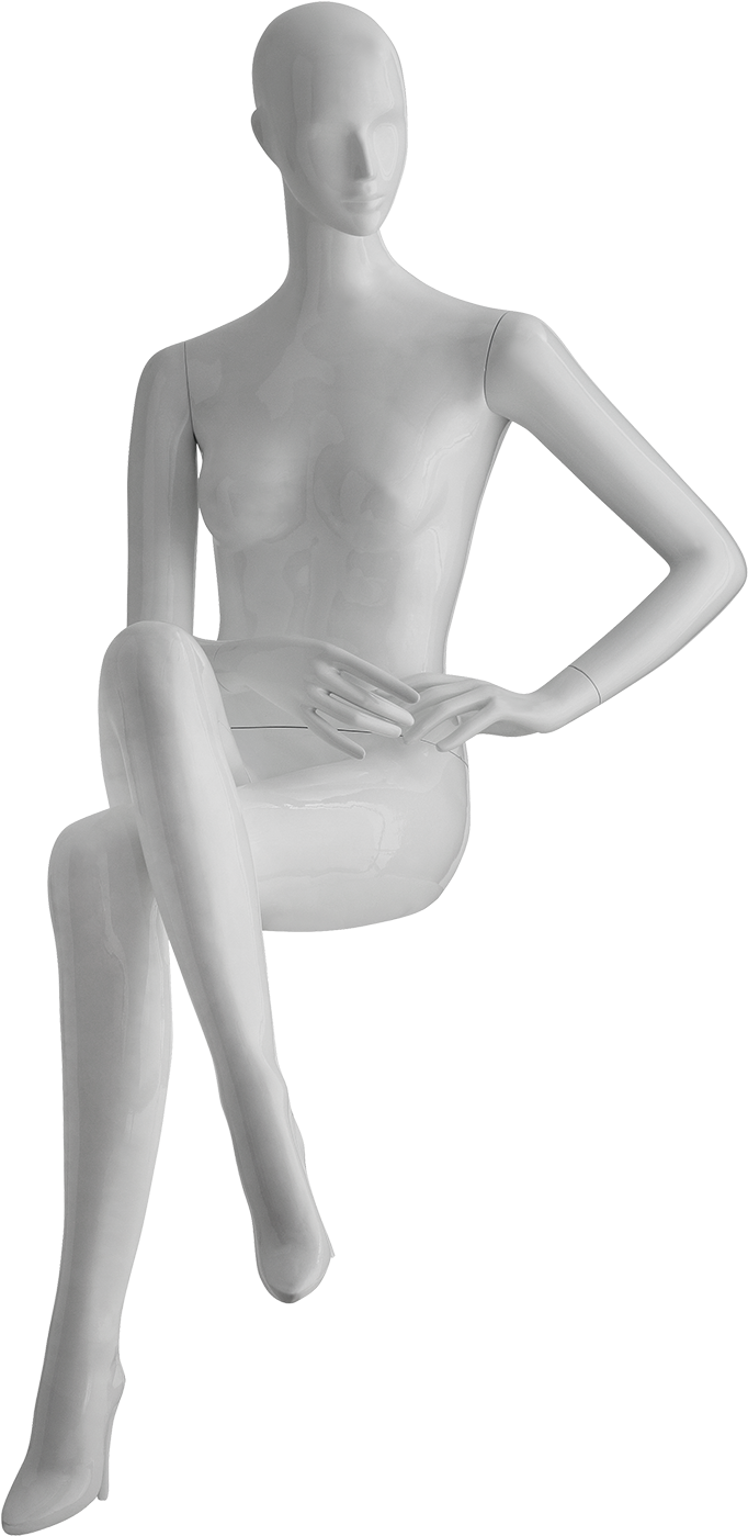 Seated Mannequin Pose PNG