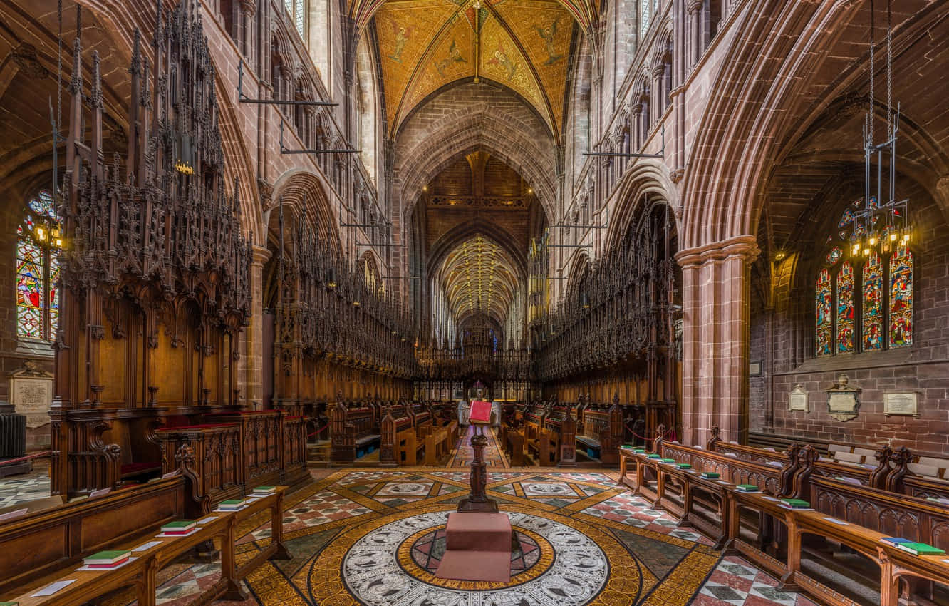 Seats Inside The Chester Cathedral Picture