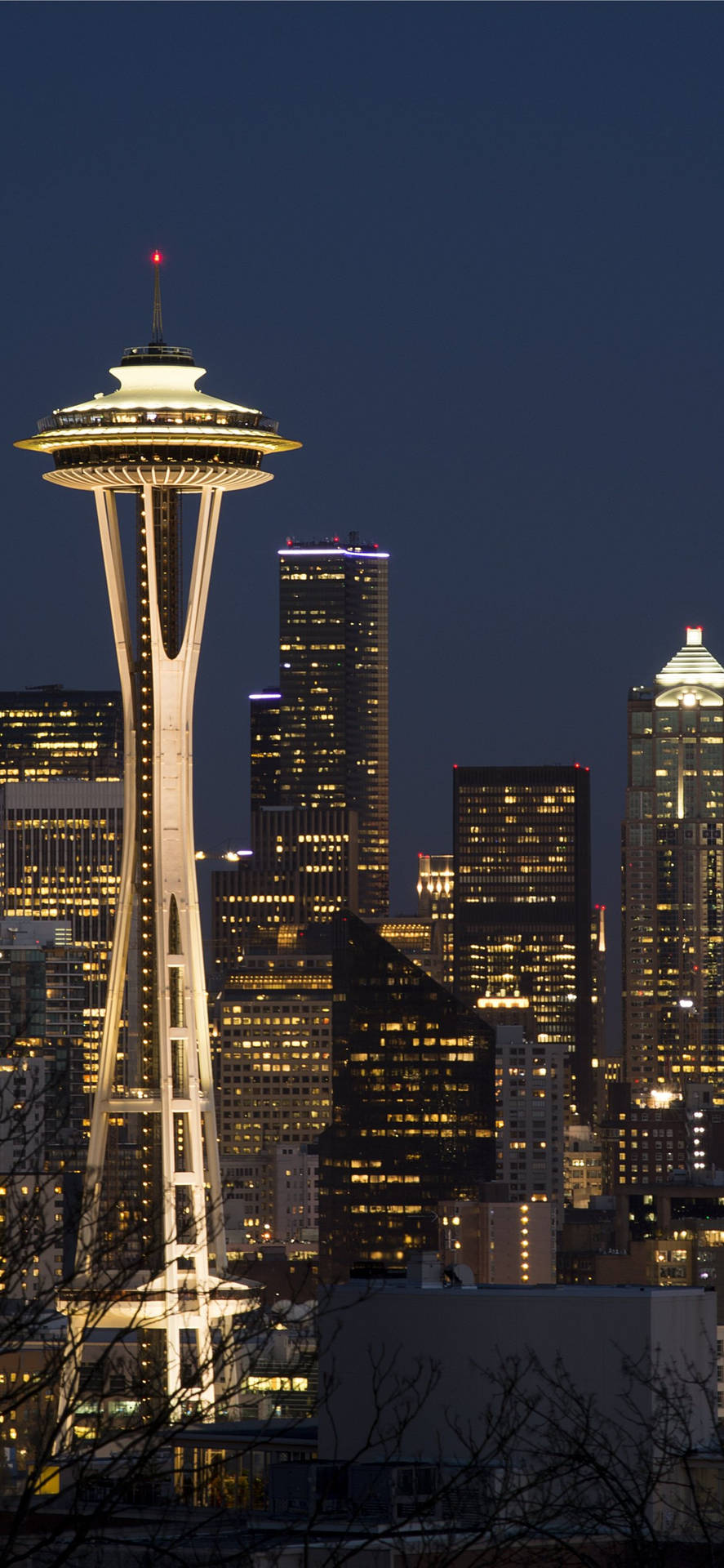 Seattle Iphone City Lights Wallpaper