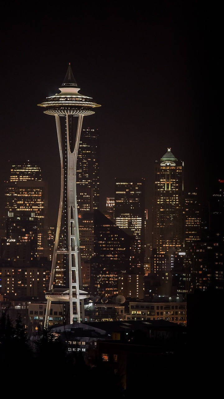 Seattle Iphone Night Scenery