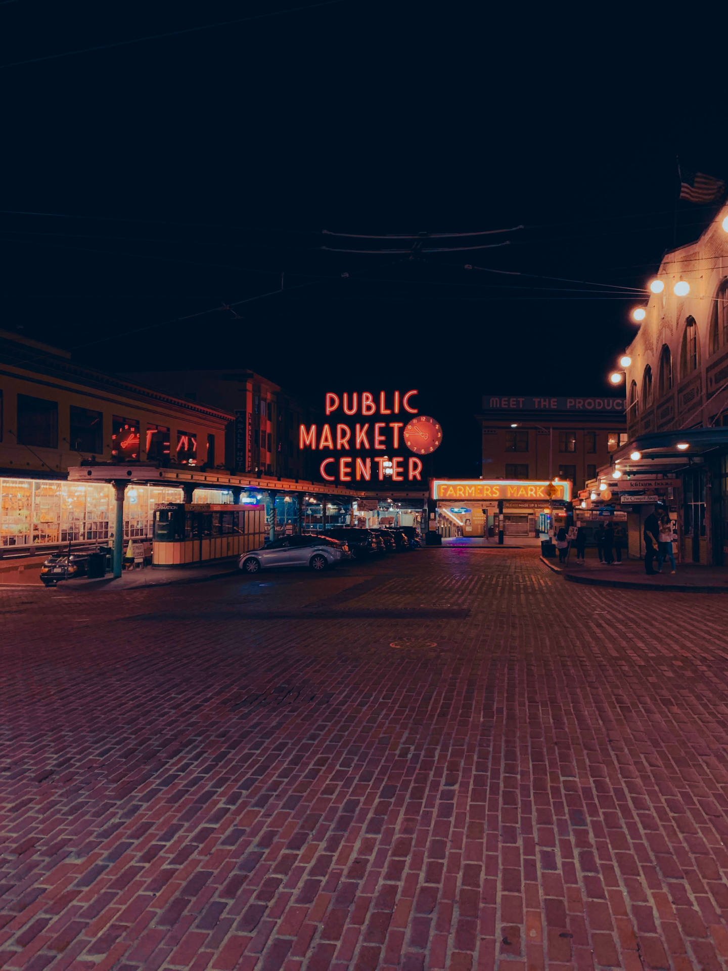 Seattle Iphone Public Market Center Background