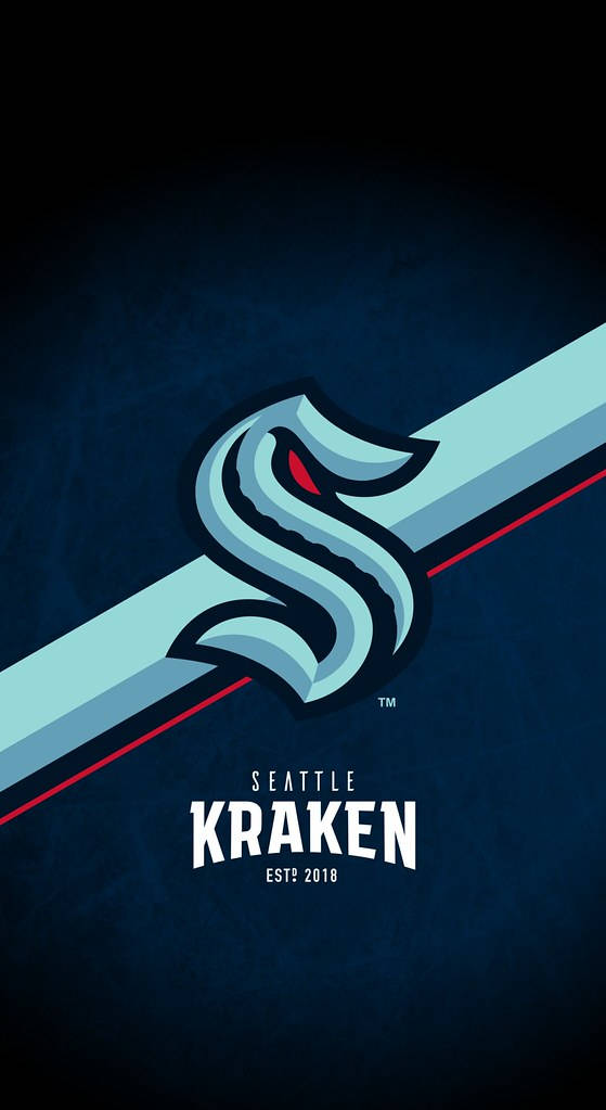 Seattle Kraken Lining Logo Wallpaper