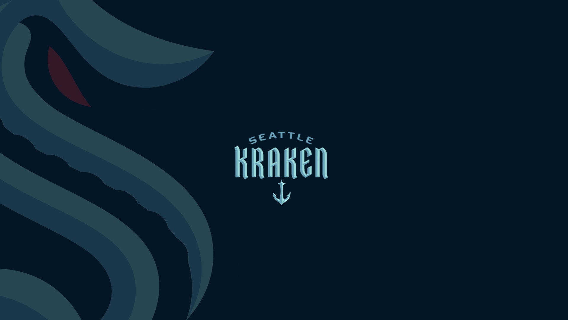 Seattle Kraken Minimalist Logo Wallpaper