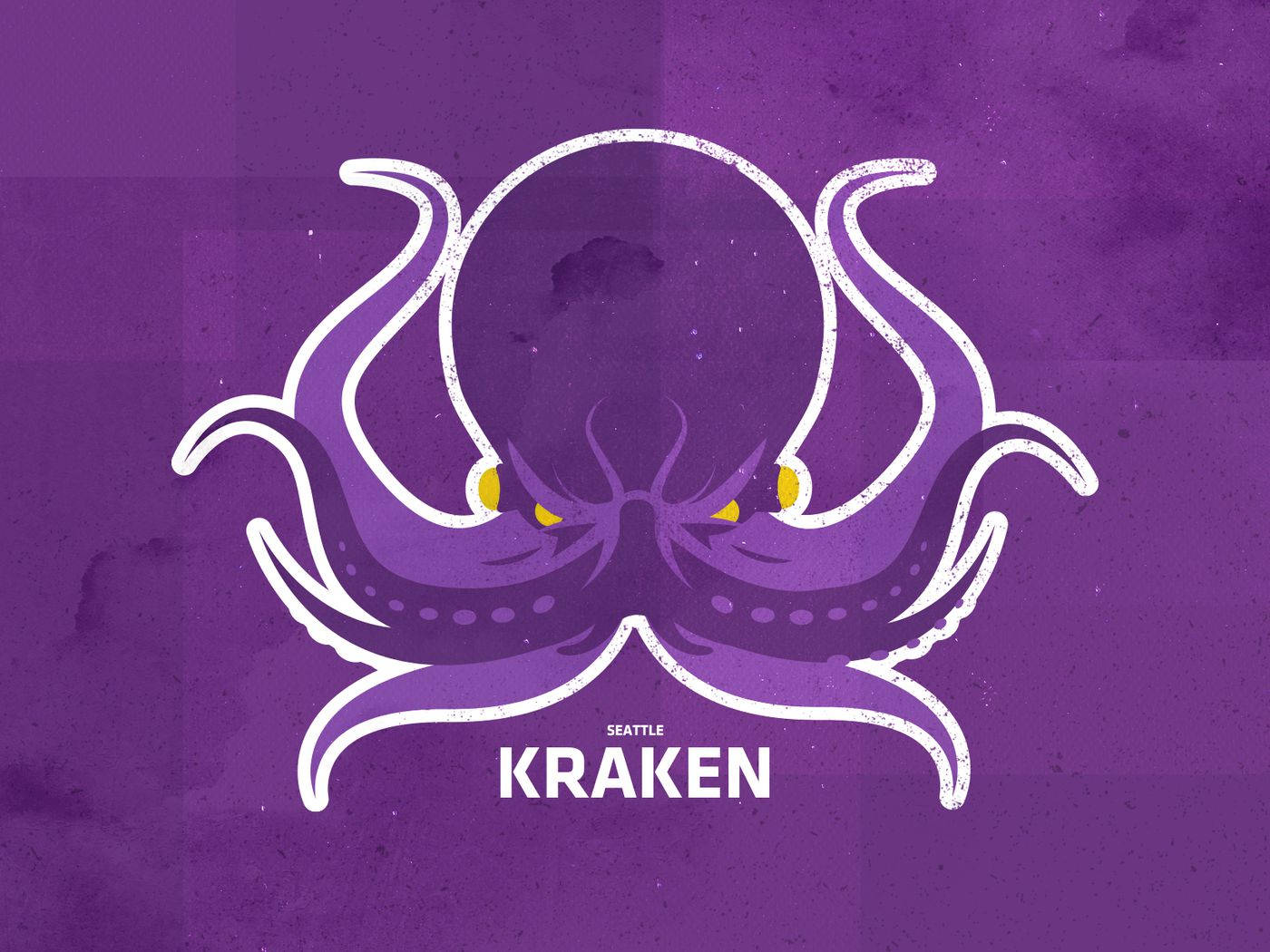 Seattle Kraken Octopus Logo Art Wallpaper