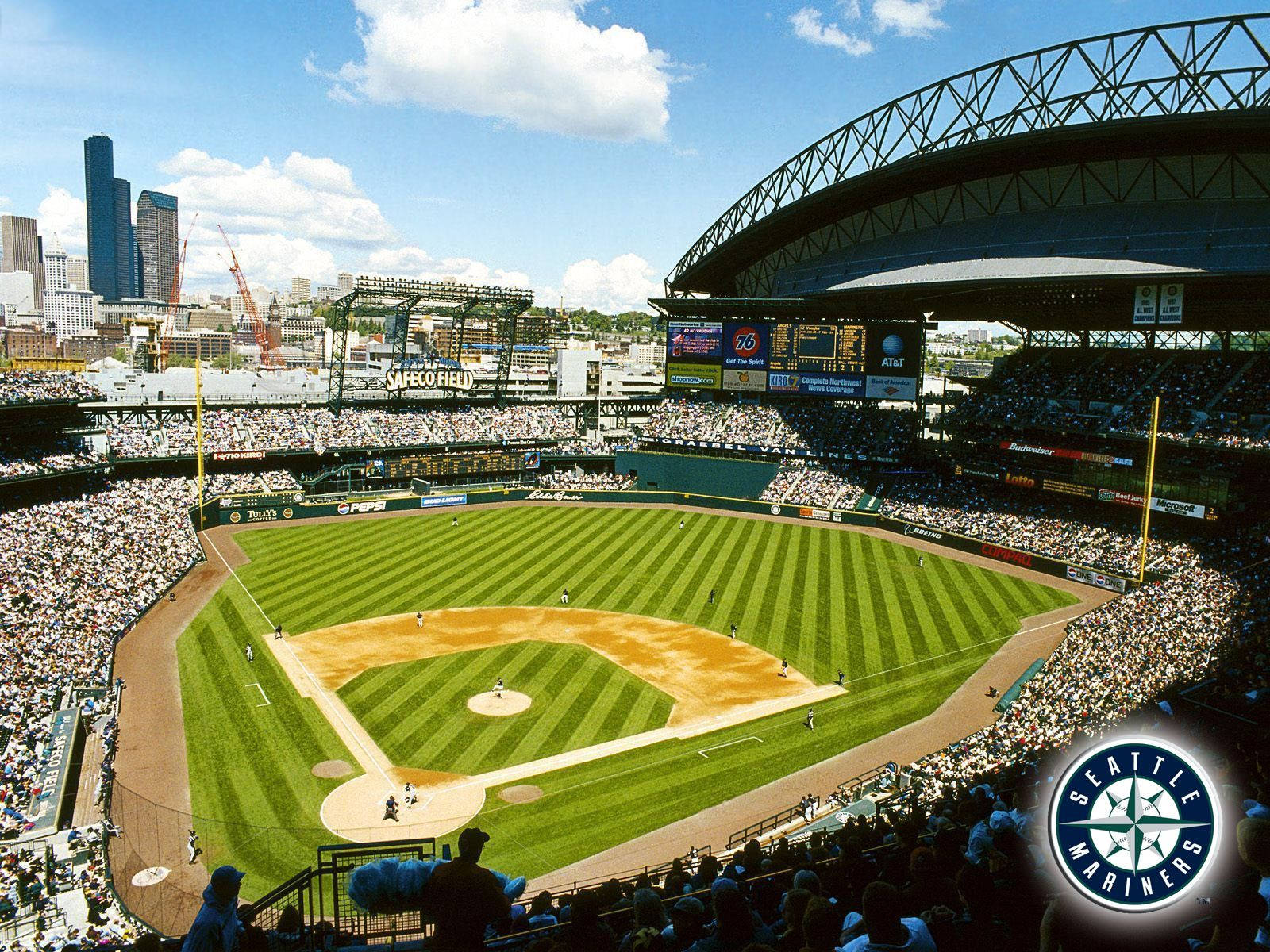 Estadiode Béisbol De Los Seattle Mariners. Fondo de pantalla