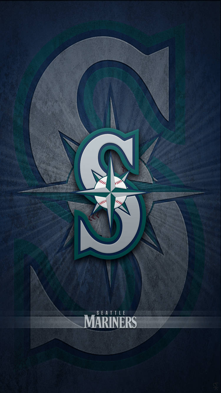 Logotipode La Estrella De La Brújula De Los Seattle Mariners. Fondo de pantalla
