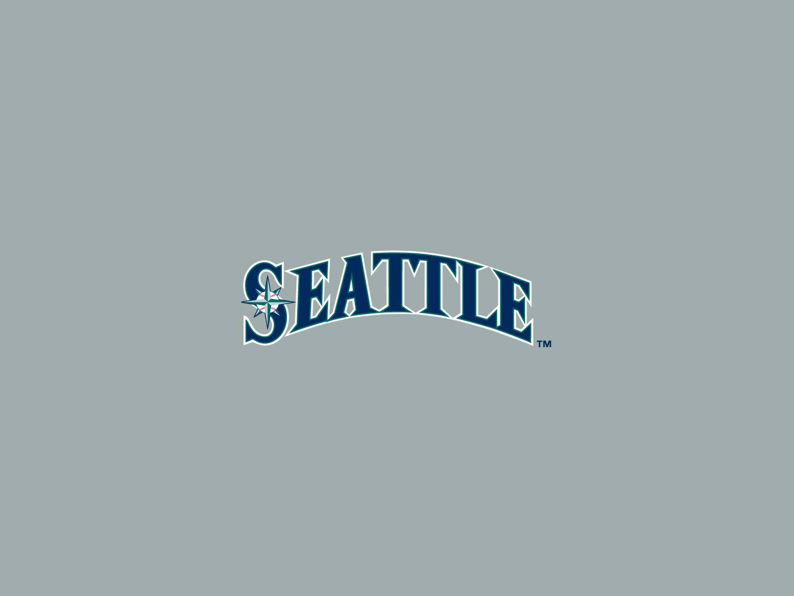 Logode Los Seattle Mariners En Azul Marino Oscuro. Fondo de pantalla