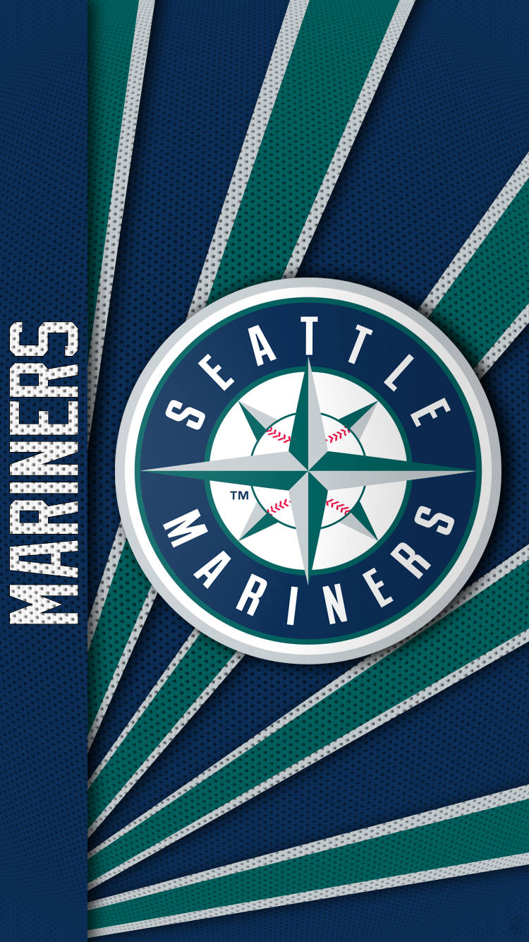 Seattle Mariners Jersey Tekstil Logo Tapet Wallpaper