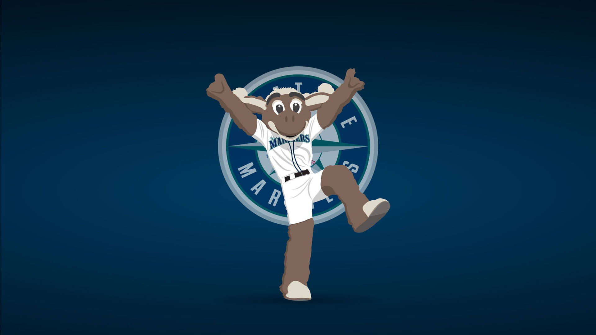 Mascotade Los Seattle Mariners, El Marinero Alce. Fondo de pantalla