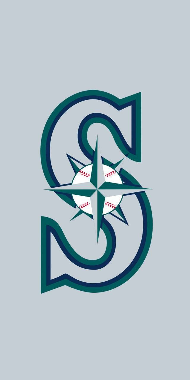 Seattle Mariners Minimalist S Logo tapet Wallpaper