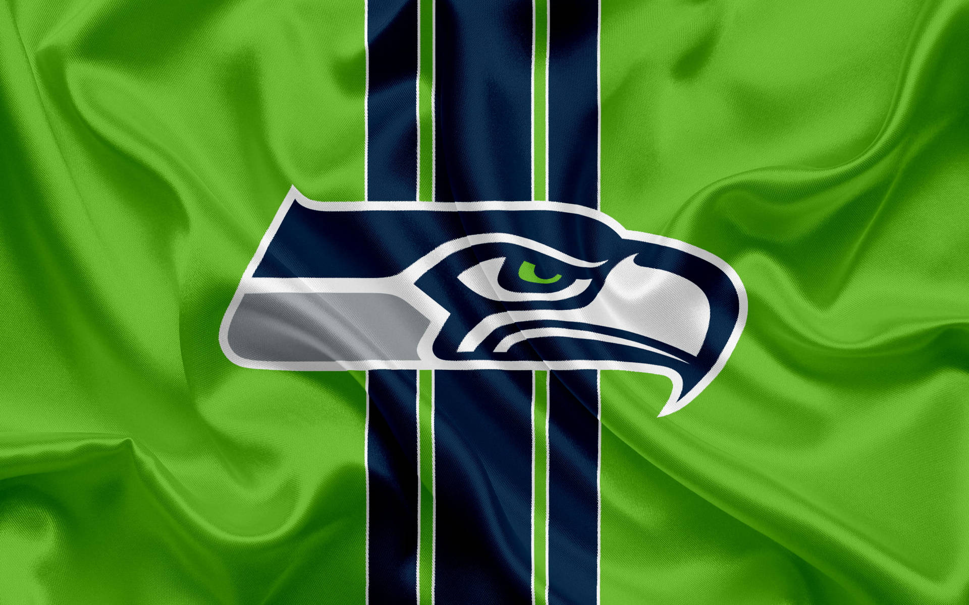 Tessuto Verde Seattle Seahawks Sfondo