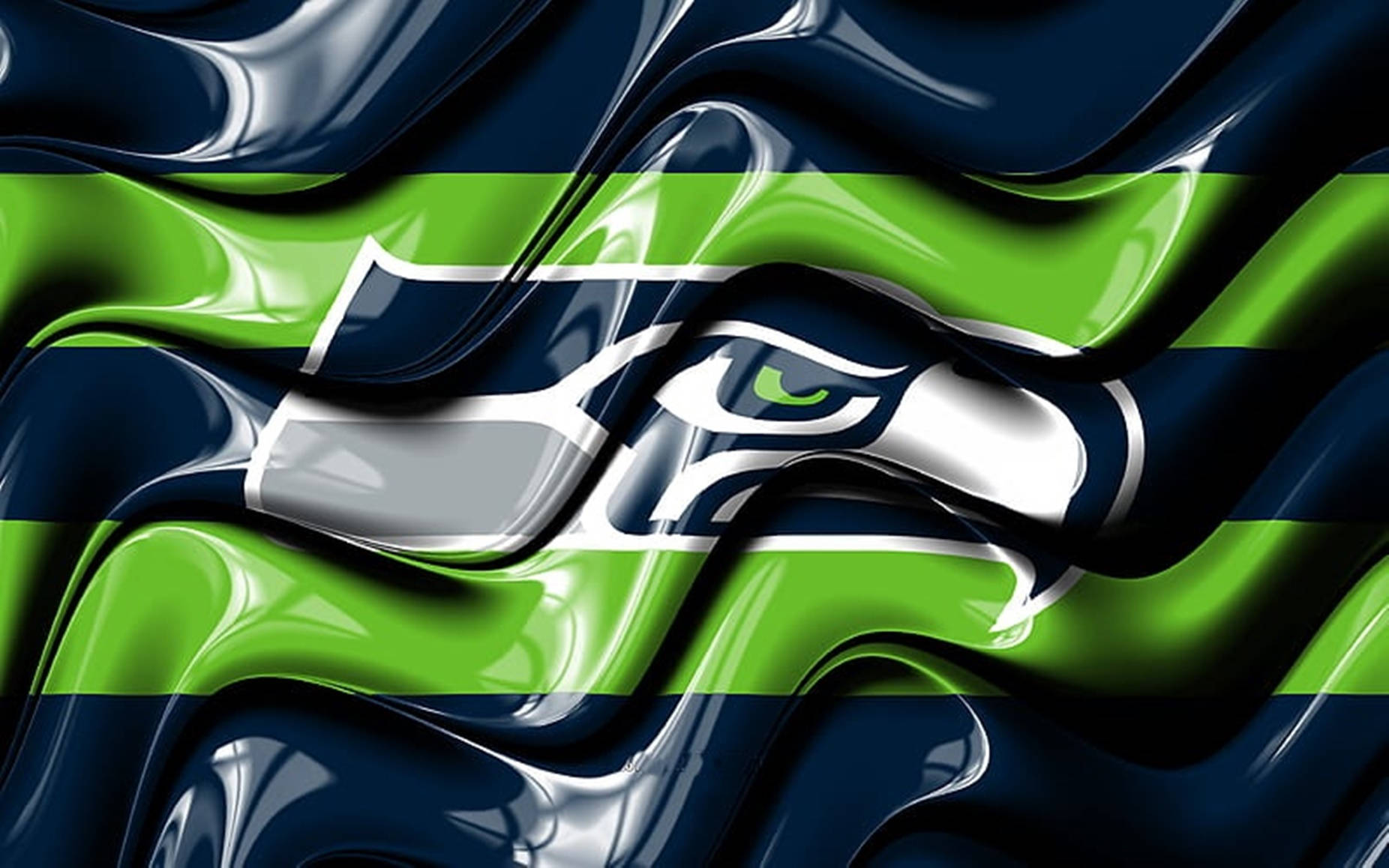 Seattle Seahawks Logo In Glossy 3d Picture