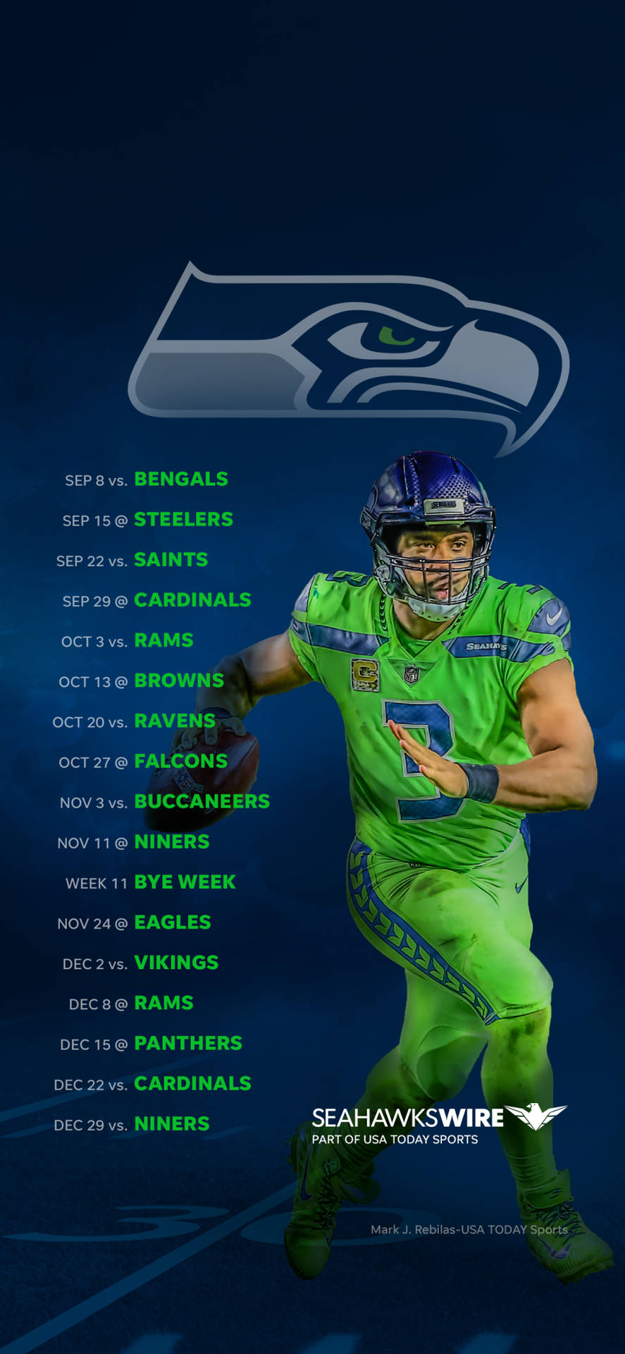 Seattle Seahawks Schedule Wallpaper