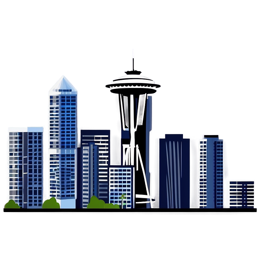Seattle Skyline And Columbia Tower Png 75 PNG