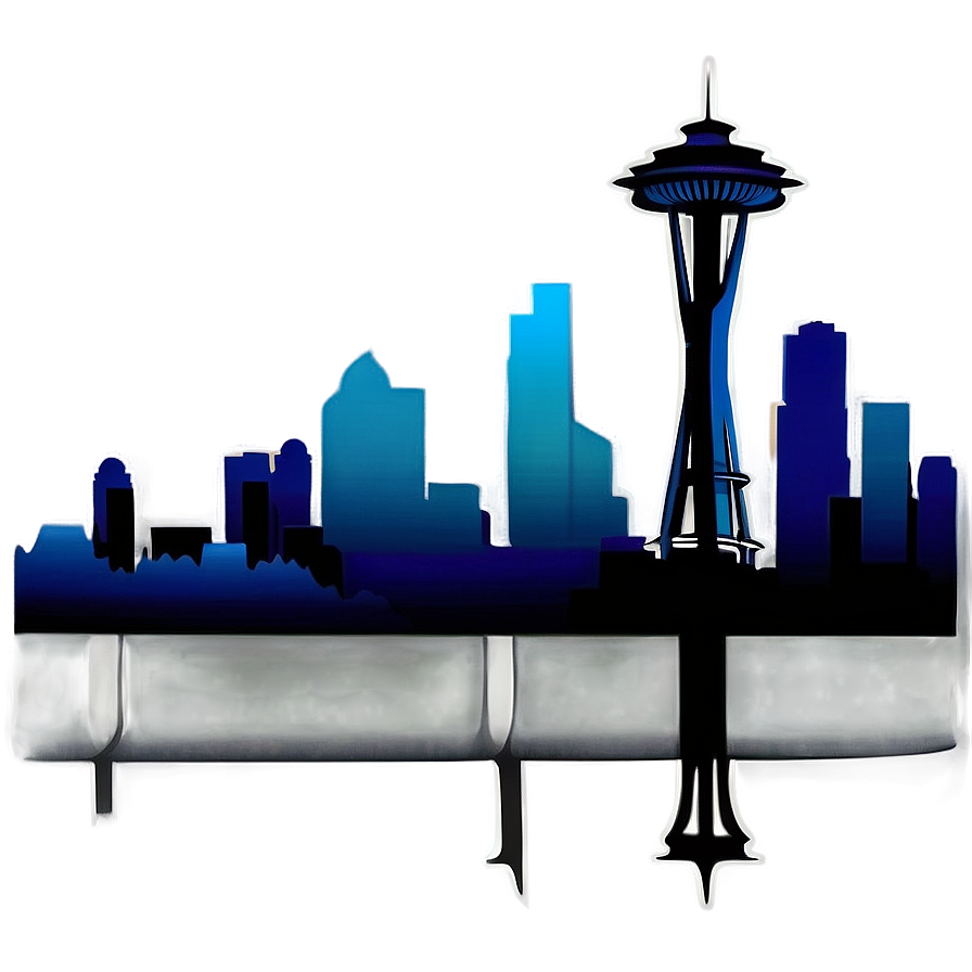 Seattle Skyline Silhouette Png 06252024 PNG