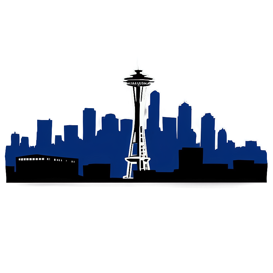 Seattle Skyline Silhouette Png Bdf66 PNG