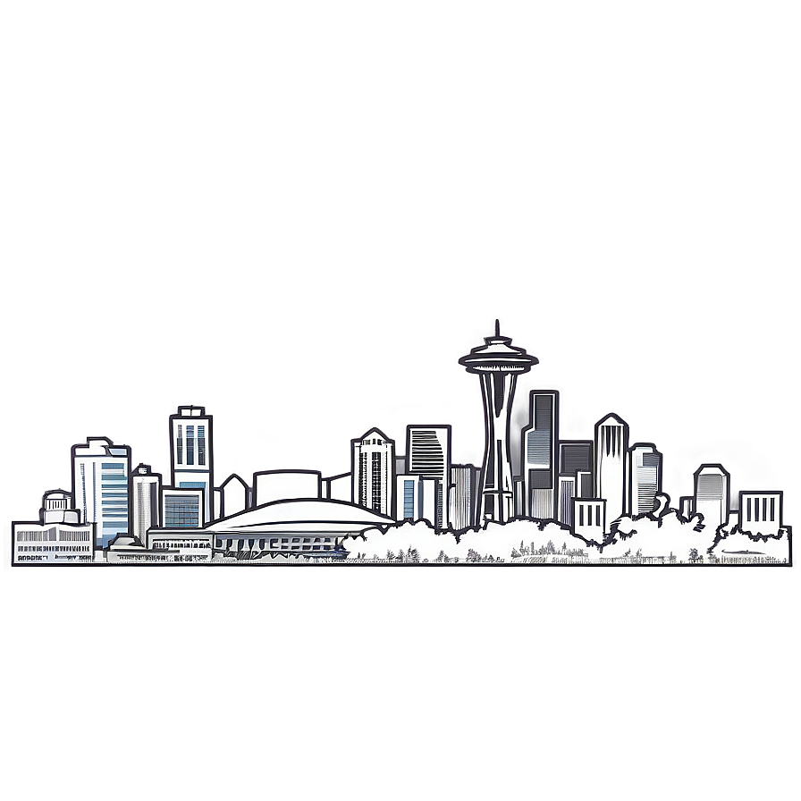 Seattle Skyline With Olympic Mountains Png 50 PNG