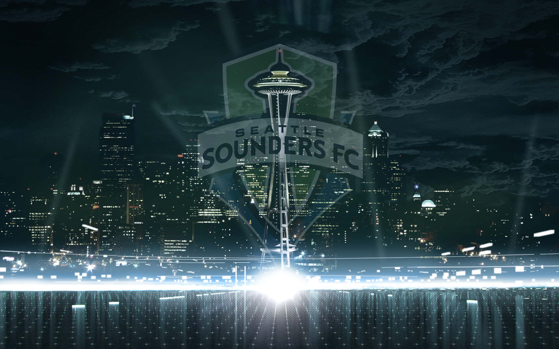 Seattlesounders Fc Logo Del Team Stilizzato Sfondo