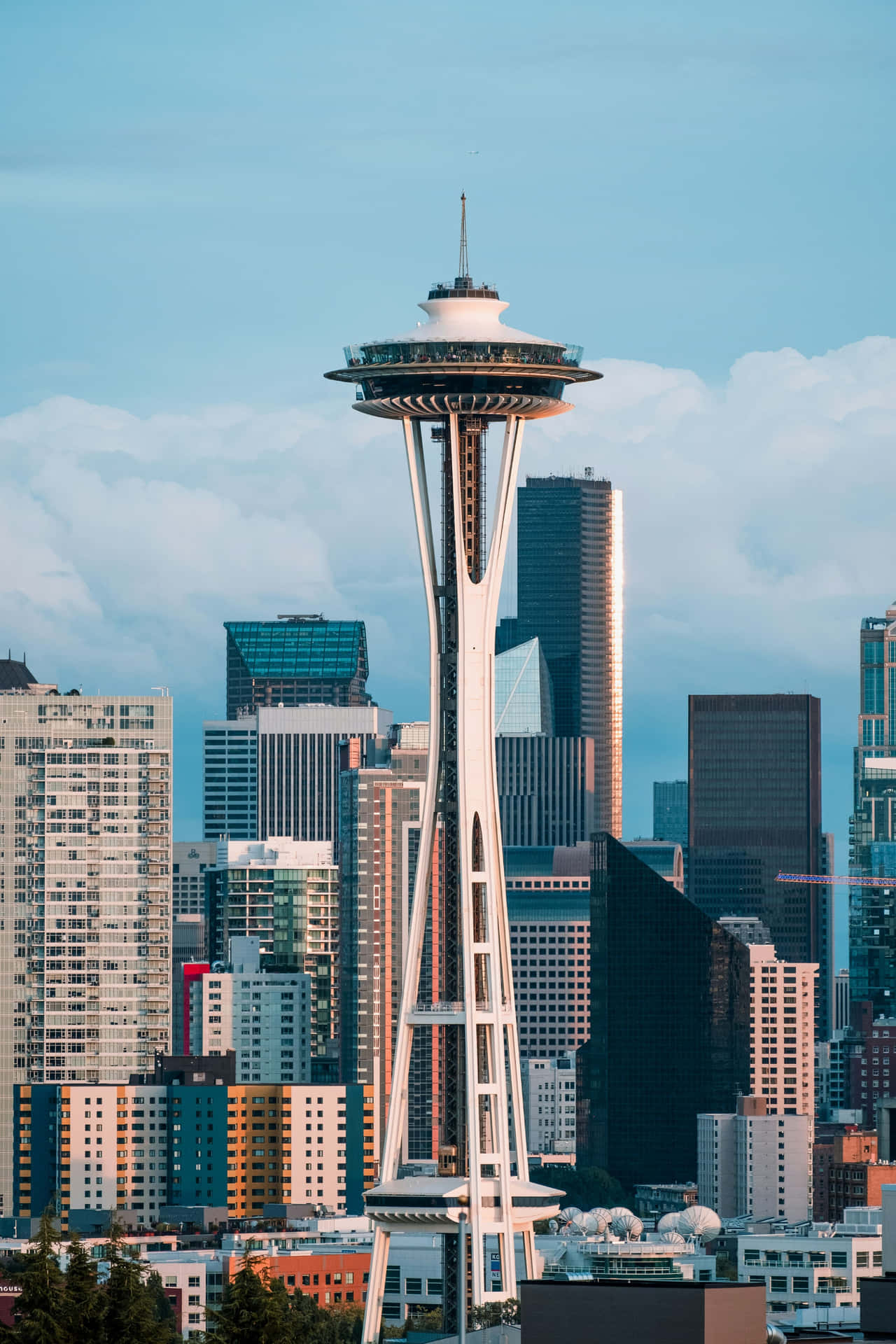 Seattle Space Needle Skyline Wallpaper