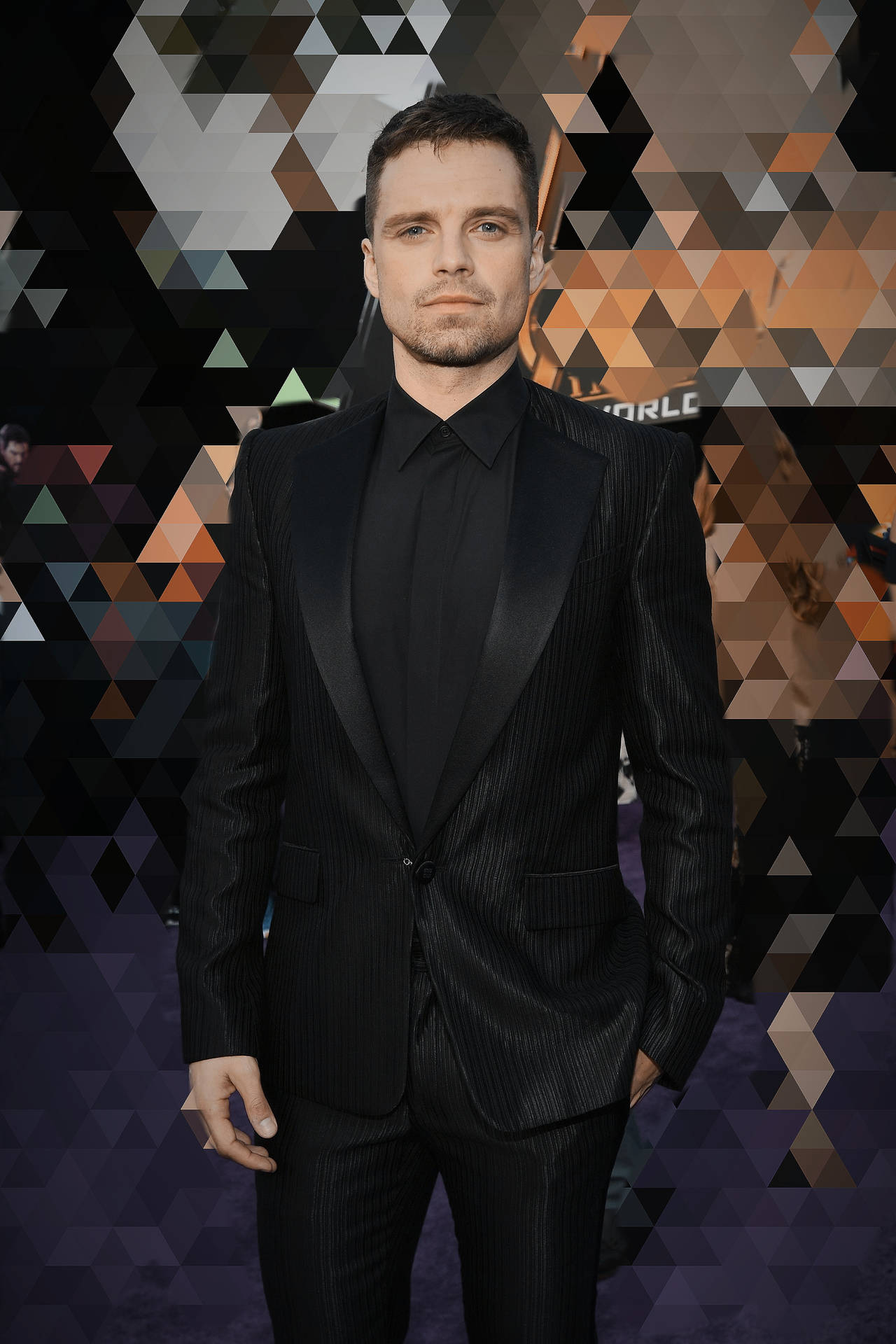 Sebastian Stan Dapper Suit Wallpaper