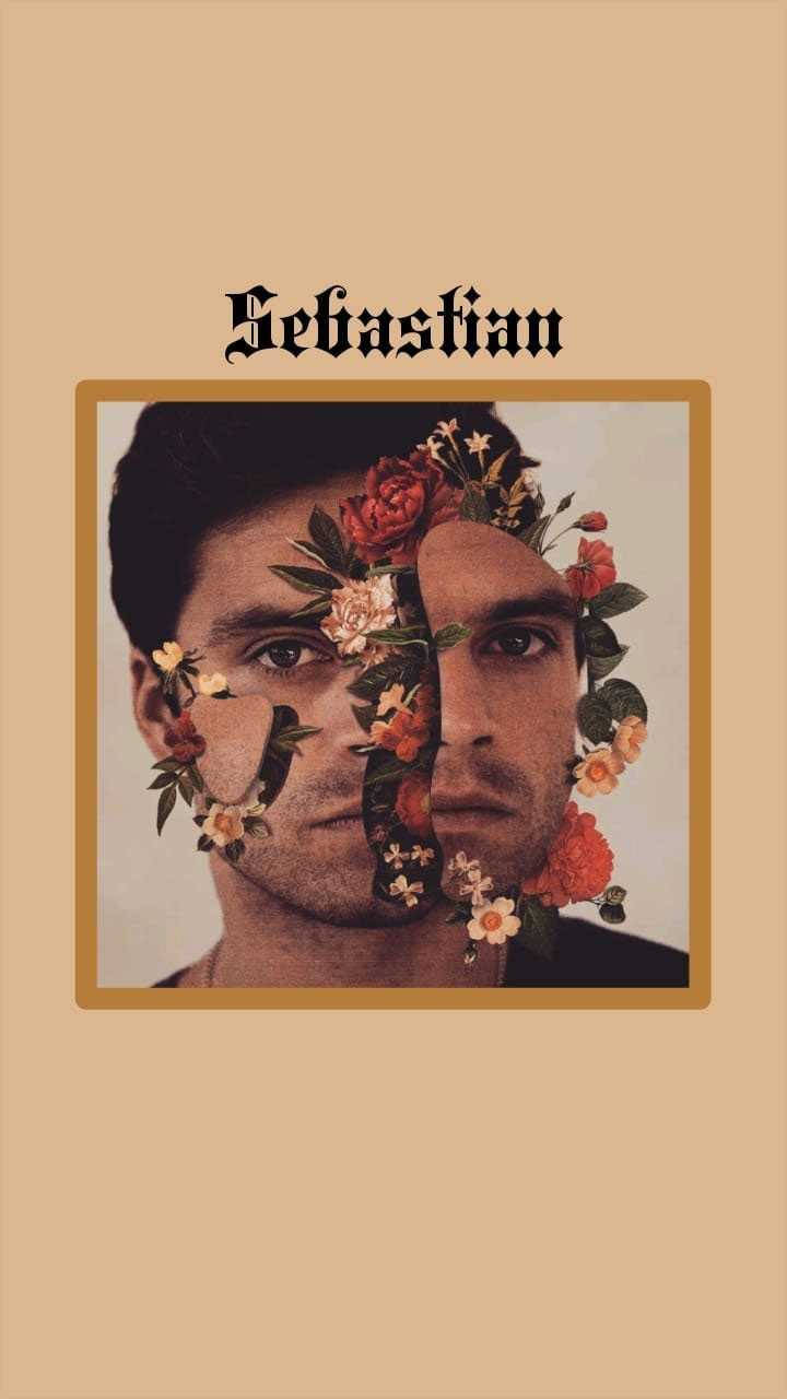 Sebastian Stan Flower Aesthetic Wallpaper
